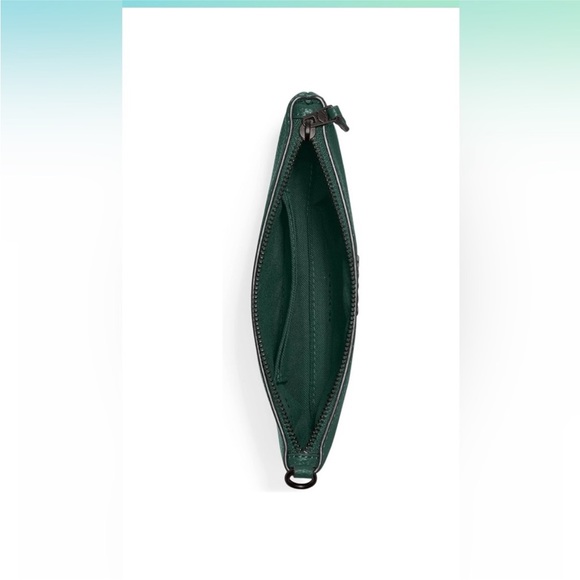 COACH Box Program Polished Pebble Small Wristlet - Picture 2 of 12